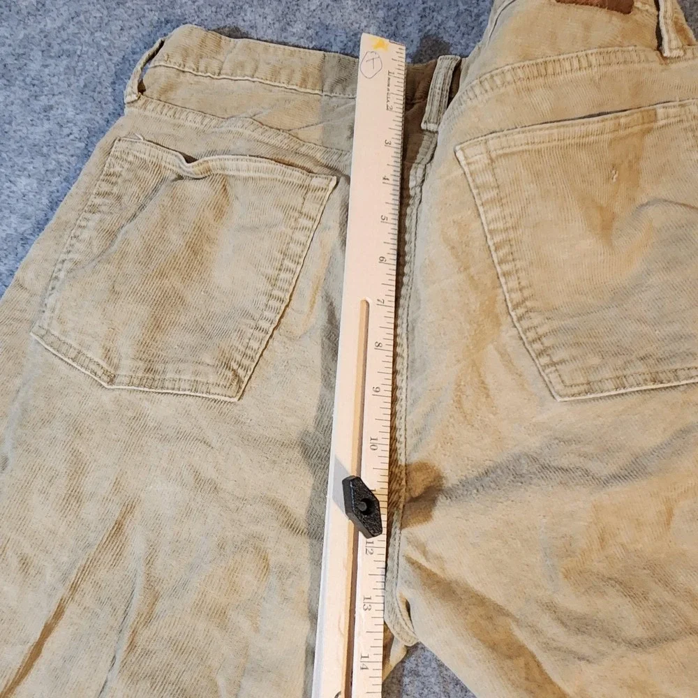 Vintage Y2K‎ Gap 1969 Pants Mens 34x32 Tan Corduroy Slim Fit Casual Distressed